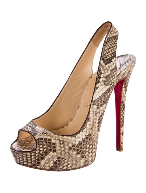 christian louboutin snakeskin heels.